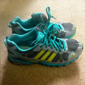 Adidas Women’s Thrasher Trail Running Shoes Sz 8 1/2 Gray/Teal/Green